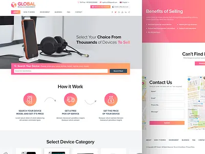 Resale & Consignment Web Landing Page device ecommerce homepage interaction landing page layout mobile resale sale ui ux website