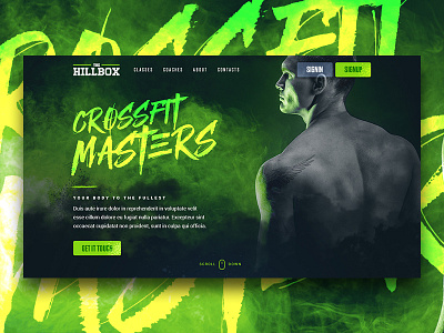 Hillbox Landing Page - Coming Soon crossfit design desktop fitness ui ux web website