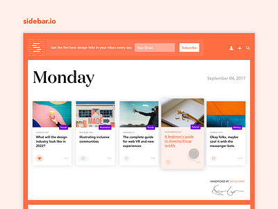 #003 Landing Page 003 100 days of ui landing page sidebar.io ui