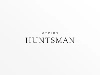 Modern Huntsman Logo branding editorial gear hunting huntsman logo logotype magazine minimalist serif startup website