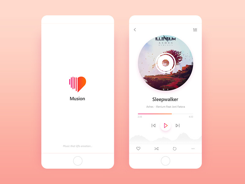 Example of Music Player