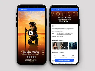 Movie Profile Page UI iphone8 movies profile ui ux