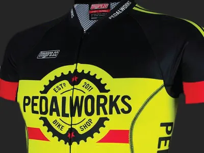 Pedal Works Bike Shop Logo & Brand ID Designed by The Logo Sm bike bike shop branding cycling graphic design logo logo design logo marks monomarks portfolio symbols typography