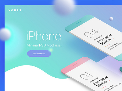 Free Gradient Banner with the Minimal Phone Mock-Ups app banner burger elegant gradient gradients header hero header iphone mockup modern
