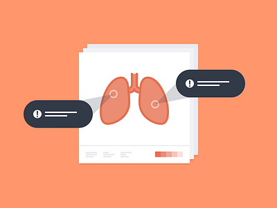 How AI is Changing Cancer Care and Research – 1 ai ct flat healthcare illustration lungs medical imaging mri
