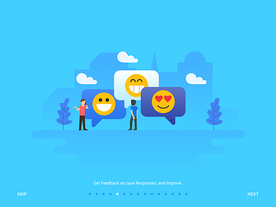 CRM Web App Onboarding - Get Feedback campaign crm dashboard data flat gmail graphic illustration mail marketing onboarding