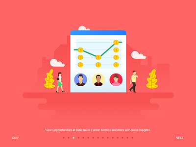 CRM Web App Onboarding - Sales campaign crm dashboard data flat gmail graphic illustration mail marketing onboarding