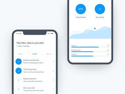 Score Screen - App ios iphone iphone x minimal mobile mobile app product design simple ui design