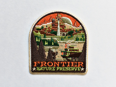 Frontier Nature Preserve Patch adventure badge disney explore mickey patch