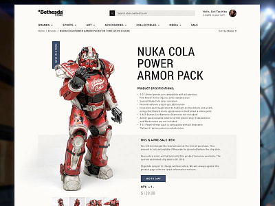 Daily UI challenge #004 game minimal prey robot shop store ui ux