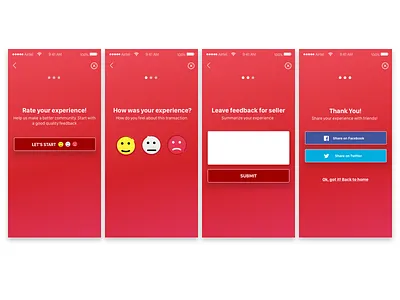 Rate your experience flow feedback rating review