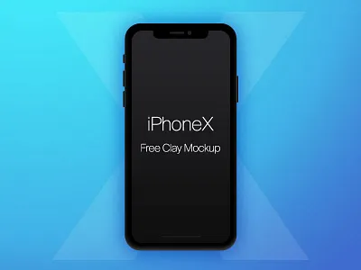 iPhone Clay Black free iphone x mockup iphone iphone mockup iphone x iphone x clay mockup iphone x mockup