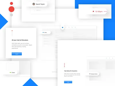 Mail App - Onboarding Screens (Mac OS) app design inbox mac macos mail minimal onboarding walkthrough web web app white