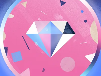 Diamond Quality art direction cute design diamond illustration motion design shapes vector