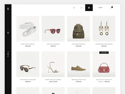 E-commerce Minimal Design clean creative design e commerce minimal modern shop store template