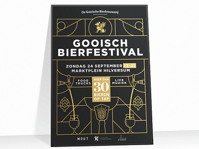Gooisch Bierfestival art deco beer festival poster
