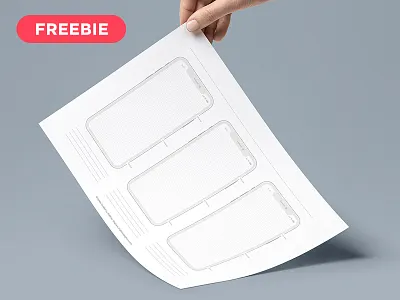 Free Printable iPhone X Templates free free iphone template freebie grid iphone x iphone x template iphone x templates printable printable templates prototyping templates