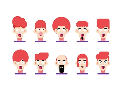 10 facial hair design design face hair illustration people