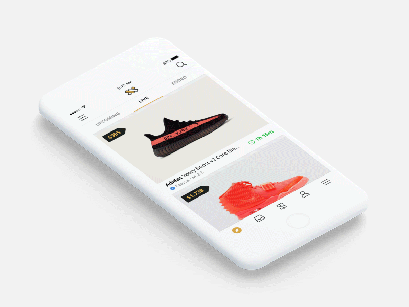 Flip - Explore ales nesetril auctions clay flip item detail kicks marketplace perspective scroll animation sneakerhead sneakers strv