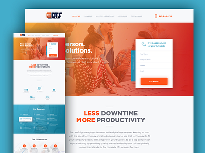 Dts service solution ui ux web design