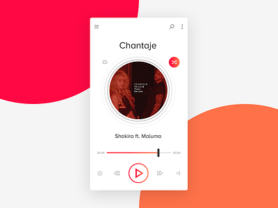 Music Player design minimal music player photoshop ui uiux user experience user interface ux visual design web web design