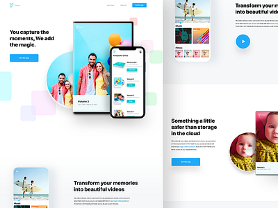 YoursCo Landing Page Exploration app eric hoffman ios iphone x landing navigation photo photography product ui video website