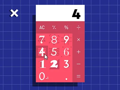 #004 Calculator 004 100 days of ui calculator ui