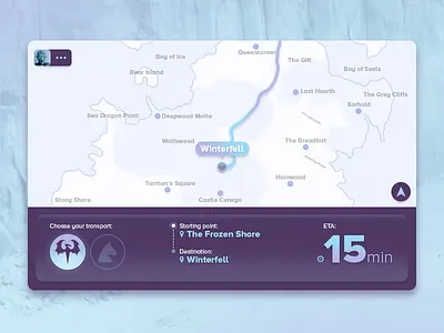 #DailyUi: #020 Location Tracker 020 app concept dailyui dailyui020 gameofthrones got gps locationtracker series uiux
