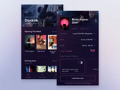 #009 Cinema App Exploration check out cinema app home screen minimal movie movie app ui ux