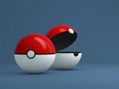 Pokemon Mobile Wallpaper anyone? 3d c4d freebie model pokeball pokemon render wallpaper