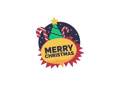Christmas Titles abstract design flat holiday icon illustration opener shape titles trend