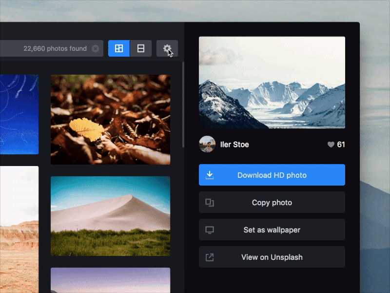 Theme switcher app dark light mac popover toggle ui