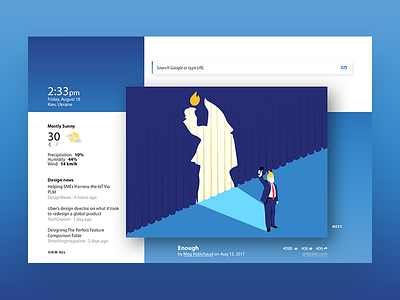 Home page instead default tab in chrome dailyui webdesign