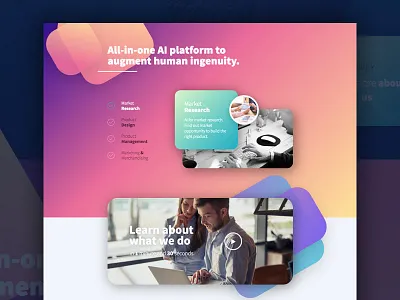 Commerce.AI ai colorful gradient responsive squares webdesign webflow