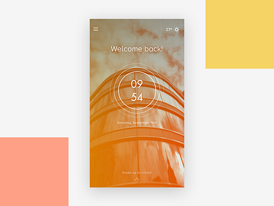 Lockscreen design lockscreen minimal photoshop ui uiux user experience user interface ux visual design web web design