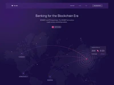 Website Design for a New Cryptocurrency ICO analytics business clean data landing map minimalistic professional ui ux web design zajno