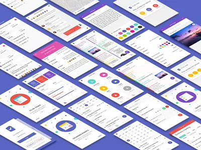 To Do Task Manager App UI Kit alarm business calendar events keep list management notes reminder sticky task to do