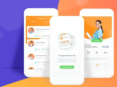 CareAsistant Health App Exploration app booking doctor health home homecare house nurse rent search smart ui