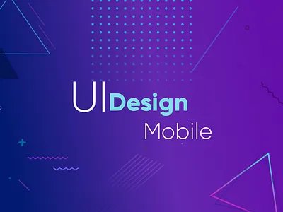 Memphis Ui Mobile background clean design gradient memphis minimal ui