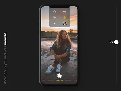 iPhone X Camera album app apple camera camera app clean photo redesign ui ux zoom
