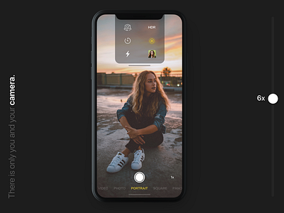 iPhone X Camera album app apple camera camera app clean photo redesign ui ux zoom