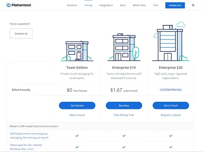 Pricing Page buildings clean design enterprise flat pricing pricing page team ui ux ux design web website