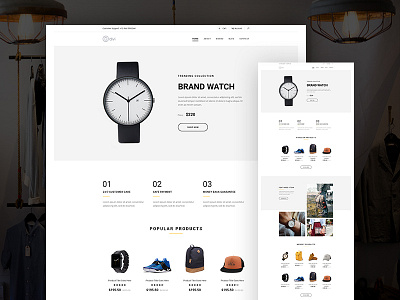 Online Store Landing Page divi e commerce ecommerce home page landing page minimal online store product landing page sale page shop store website