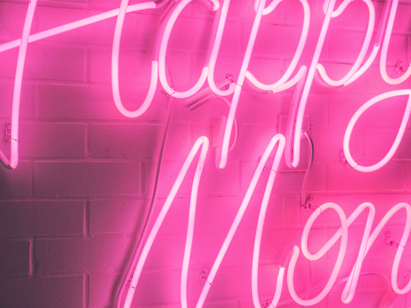 Happy Neon Sign