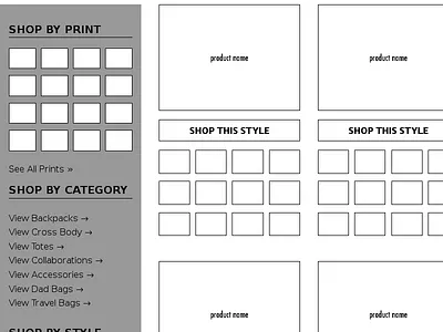 WireFrame for new Fashion concept Early 2017 - First Draft jekyll prototype responsive wireframe