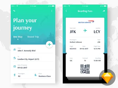 Flight Booking Concept (Freebie) airplane app booking concept flight freebie seat ui ux