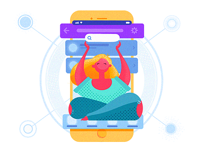Navigation in UI app design design digital art graphic design illustration interface mobile navigation ui ux