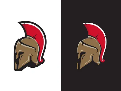 Herron Achaeans ancient athletics branding greek helmet identity illustration logo school sport team