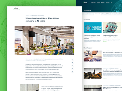 Blog & Article Pages article blog events featured filters marketing news sales ui ux web webpage