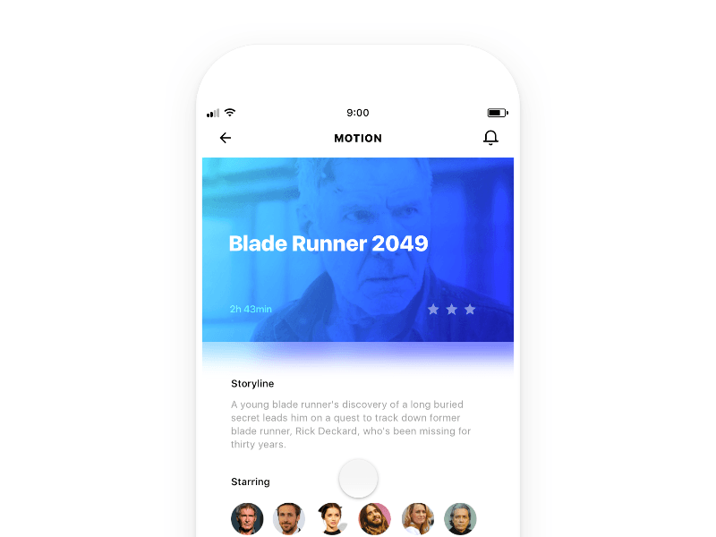 Movie Ratings - Framer Effects blending blur design effects framer gif prototype tool